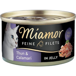 Finnern Miamor Feine Filets Adult with Tuna & Squid in Jelly 100gr 34-073