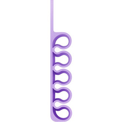 Silicone office organizer - purple