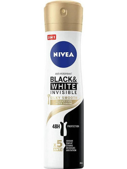 Nivea Black & White Invisible Silky Smooth Γυναικείο Αποσμητικό Spray 48h 150ml