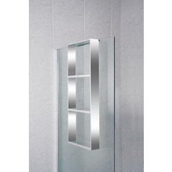 Gloria Salto Ραφιέρα Μπανιέρας Μεταλλική 90x35x8.5cm Ασημί 23-9035 6000239035440
