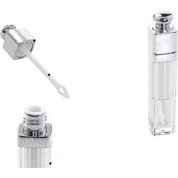 ΘΗΚΗ Lip Gloss 5ml συσκευασία διάφανη με βουρτσάκι ασημί