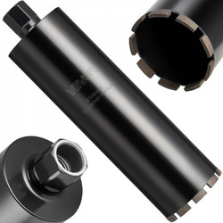 Τρυπάνι με πυρήνα VEVOR, διάμετρος 114 mm, βάθος τρυπήματος 356 mm, εσωτερικό σπείρωμα 1-1/4 in-7, τεχνολογία συγκόλλησης υψηλής ακρίβειας, τρυπάνι με πυρήνα υγρού διαμαντιού για οπλισμένο σκυρόδεμα,