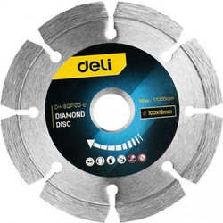Deli Tools Δίσκος Κοπής Δομικών Υλικών 100mm EDH-SQP100-E1