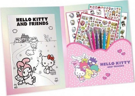 Lisciani Giochi Hello Kitty And Friends Super Stickers Βιβλίο Ζωγραφικής Με Αυτοκόλλητα - 03.13324