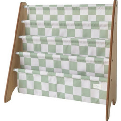 3 Sprouts Παιδική Βιβλιοθήκη Από Ανακυκλωμένο Ύφασμα Checkerboard Green