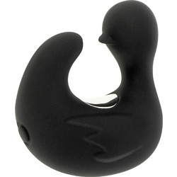 Black & Silver Duckymania Finger Κλειτοριδικός Δονητής Μαύρος