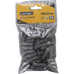 UYUSTOOLS ΣΕΤ 100ΤΜΧ ΜΥΤΕΣ PH2X25mm BTS125H2