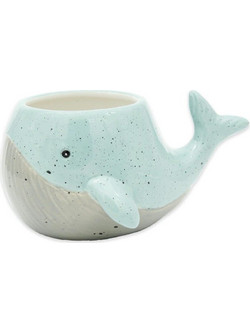 Winkee - Whale Mug - Light Blue and Grey