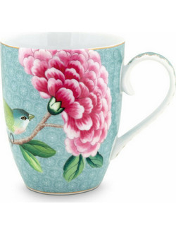 PiP Studio Blushing Birds Κούπα από Πορσελάνη Blue 350ml