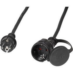 VIVANCO SCHUKO EXTENSION OUTDOOR 1.5mm 3M black