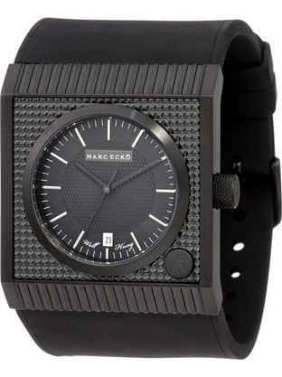 Marc Ecko Ανδρικό Ρολόι με Μαύρο Καουτσούκ Λουράκι E14544G1