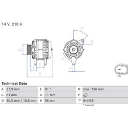 Bosch Γεννήτρια - 0 986 085 510