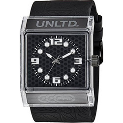 Marc Ecko The Zero G Ανδρικό Ρολόι με Μαύρο Δερμάτινο Λουράκι E08513G6