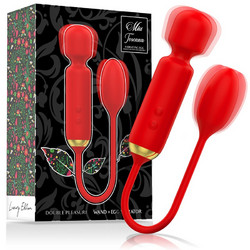 Mia Toscana Double Pleasure Wand & Vibrating Egg Διπλός Δονητής για Ζευγάρια