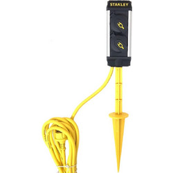 Πολύπριζο εξωτερικού χώρου Stanley - 2x Schuko - Με Ακίδα Γείωσης- Καλώδιο 5m - Mαύρο/Κίτρινο
