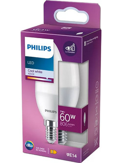 Philips Λαμπτήρας Ε14 7W 4000K 806lm