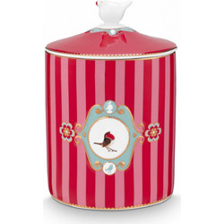 PIP STUDIO - ΠΟΡΣΕΛΑΝΙΝΗ ΜΠΙΣΚΟΥΤΙΕΡΑ LOVE BIRDS RED-PINK 1.3ltr