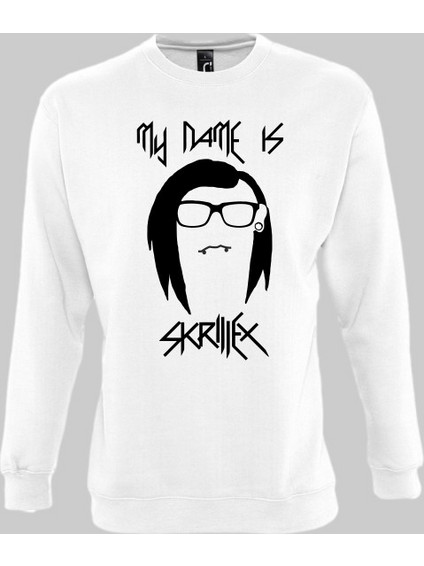 Skrillex Sweatshirt - WHITE