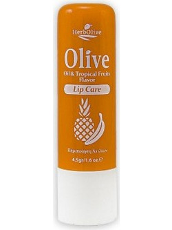 Herbolive Με Τροπικά Φρούτα Lip Balm με Χρώμα 4.5gr
