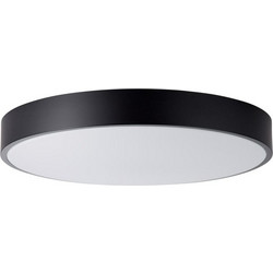 Brilliant Φωτιστικό Οροφής Απλίκα Slimline , με λαμπτήρα LED, τηλεχειριστήριο και διαστάσεις 49x49x8.5cm - Μαύρο