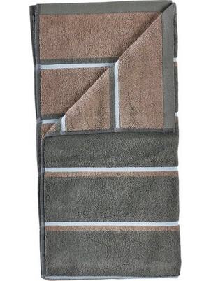 Zone Denmark - Sauna Bath Towel 140x70 cm - Olive Green, Taupe, Blue Fog