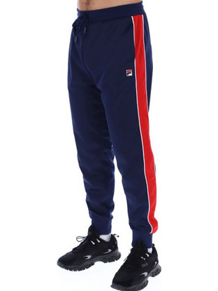 Fila Elijah Ανδρικό Παντελόνι Φόρμας με Λάστιχο Navy Μπλε F21MH012-410