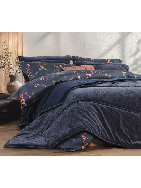 Nef-Nef Κουβερτοπάπλωμα Υπέρδιπλο 240x220 Vania 18 Dark Blue