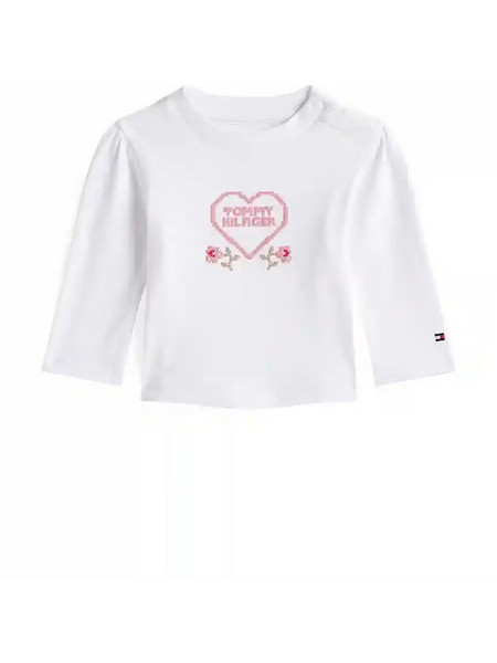 Βρεφική μπλούζα μακό HEART GRAPHIC TEE LS KN0KN02057YBR
