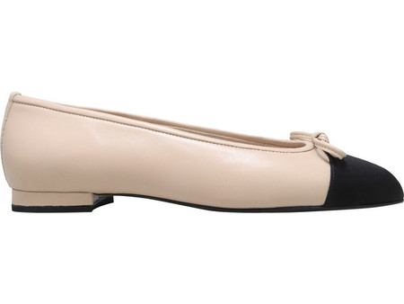 Μπαλαρίνες Kalogirou ΑΜΠΡΑ ΑΜΠΡΑ LEA-BEIGE+ BLACK Γυναικείο