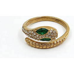 Gold snake ring γυναικείο δαχτυλίδι