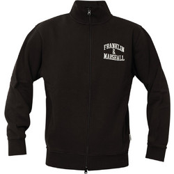 Franklin & Marshall Ανδρική Ζακέτα Fleece με Φερμουάρ Μαύρη JM5062.000.2004P01-980