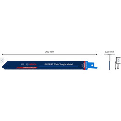 BOSCH ΛΑΜΑ ΣΠΑΘΟΣΕΓΑΣ S1022 EHM EXPERT THIN TOUGH METAL (1 TEM.) 2608900363