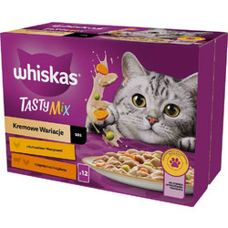 Whiskas Tasty Mix Adult with Turkey, Beef & Chicken in Gravy 12x85gr