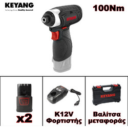 Keyang DID1202L 10.8V Παλμικό Κατσαβίδι Μπαταρίας Brushless 10.8V 2x2Ah