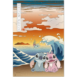 Disney Stitch & Angel Japan poster