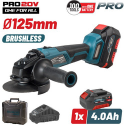 Bormann BBP5130 Γωνιακός Τροχός Μπαταρίας 20V 125mm 1x4Ah