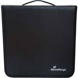 MediaRange Media storage wallet for 500 discs, synthetic leather, black (MRBOX96)