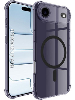 Techsuit Shockproof Clear Silicone MagSafe Θήκη Smoke Black (iPhone 17 Air)