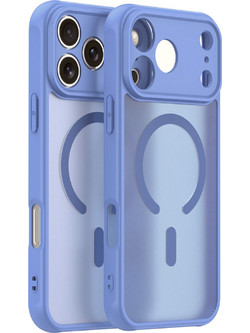 Θήκη iPhone 17 Pro Max Techsuit HaloFrost II MagSafe Σκληρή Ημιδιάφανη με MagSafe - Sky Blue (5949419325777)