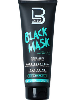 L3VEL3 Barber Black Peel-Off Μαύρη Μάσκα Προσώπου για Μαύρα Στίγματα Αντιγήρανση & Λάμψη με Άνθρακα 250ml