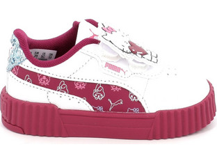 Puma Hello Kitty and Friends Carina 3.0 Παιδικά Sneakers Λευκά Φούξια 403397-01