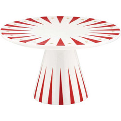 Χριστουγεννιάτικη Πιατέλα Με Πόδι Delight NZ05 Φ12x22cm White-Red Alessi