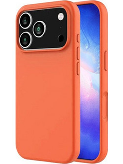 Θήκη Rubber Ενισχυμένης Σιλικόνης για iPhone 17 Pro Πορτοκαλί