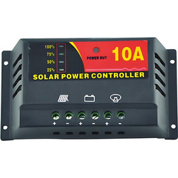 Ηλιακός ρυθμιστής φόρτισης 12V/24V - με αυτόματη ανίχνευση τάσης 10A