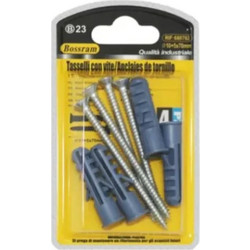 Βίδες με Ούπα 4 τμχ 5x70mm+Φ10mm Bossram 680762