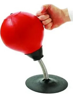 Επιτραπέζιος Σάκος Του Μποξ-Desktop Punching Ball Κόκκινο Χρώμα