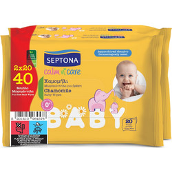 Septona Calm n' Care με Χαμομήλι 2x20τμχ