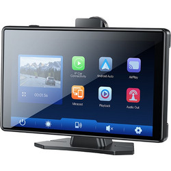 Yesido - Wireless Car Stereo - Dual Hd Camera, Bluetooth 5.2, Plug&Play, CarPlay, Android Auto, Airplay - Black - (KM18)