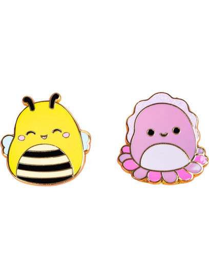 Fizz Squishmallows - Sunny & Auggie Pin Badges x 2 CDU (350162)