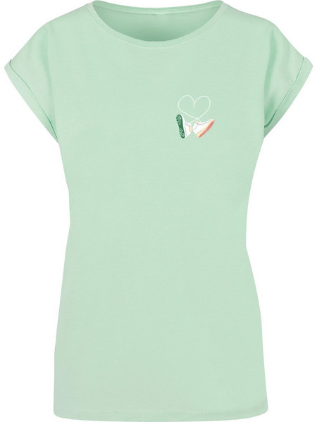 Ladies Kicks Love Extended Shoulder Tee neo mint